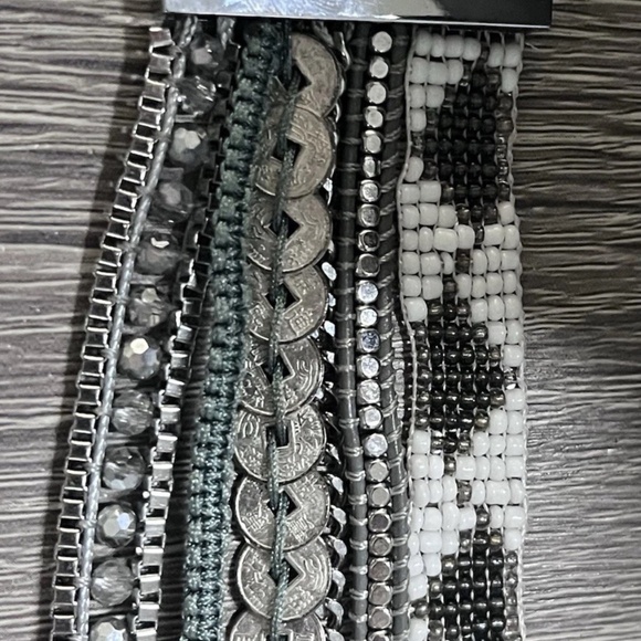 Victoria Emerson Atticus Multi Layered Bracelet Magnetic Cuff Boho Classic - Picture 6 of 8